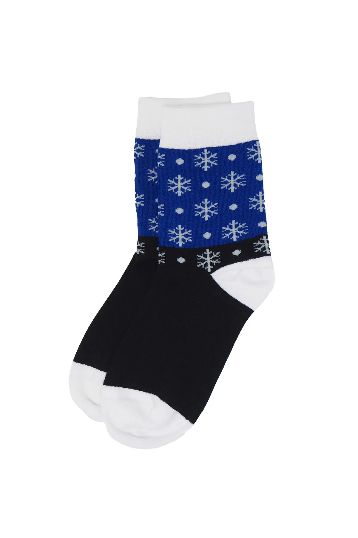 Snowflake Women's Socks - Blue