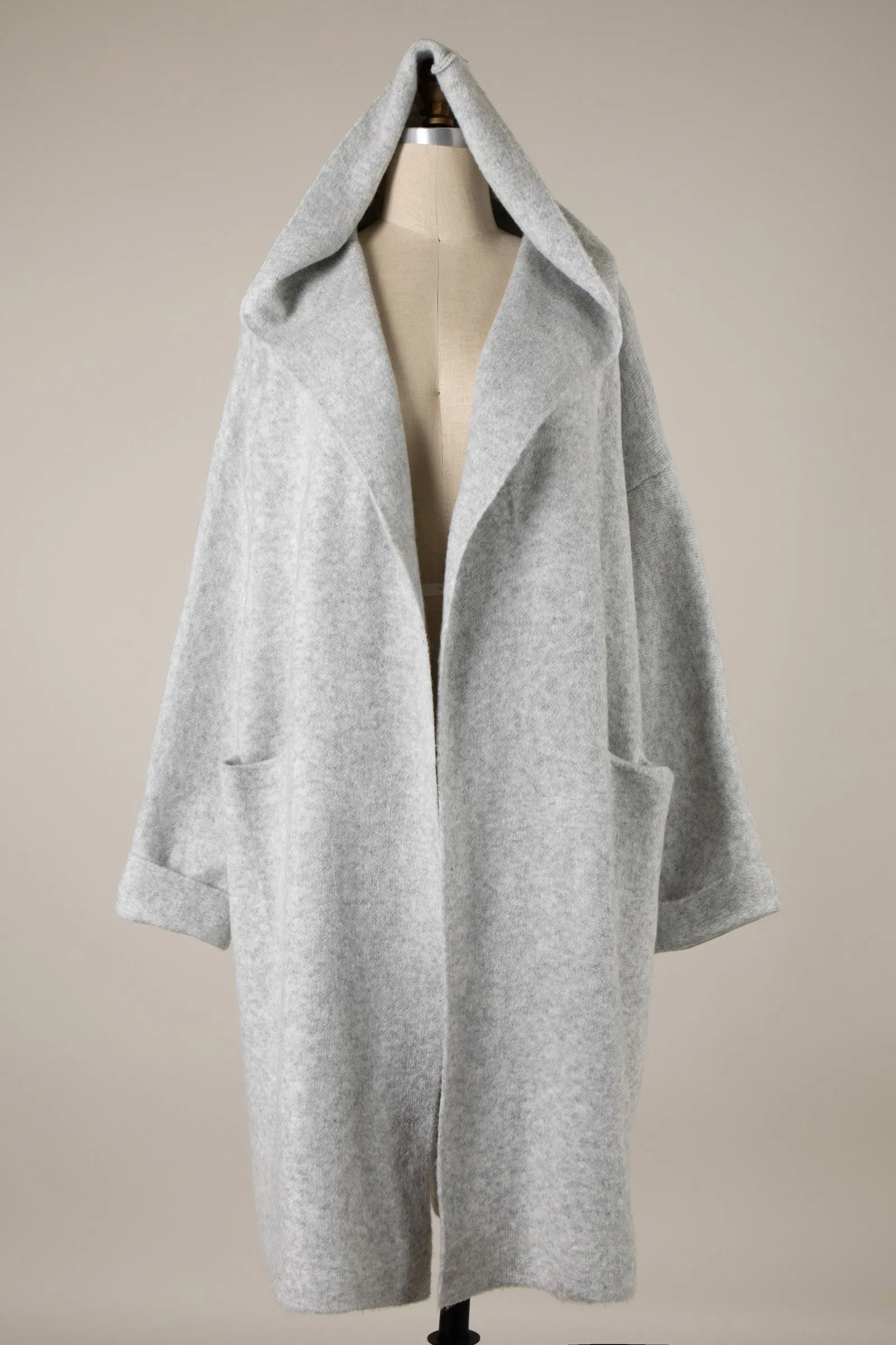 Soft Hooded Autumn Coat Cardigan