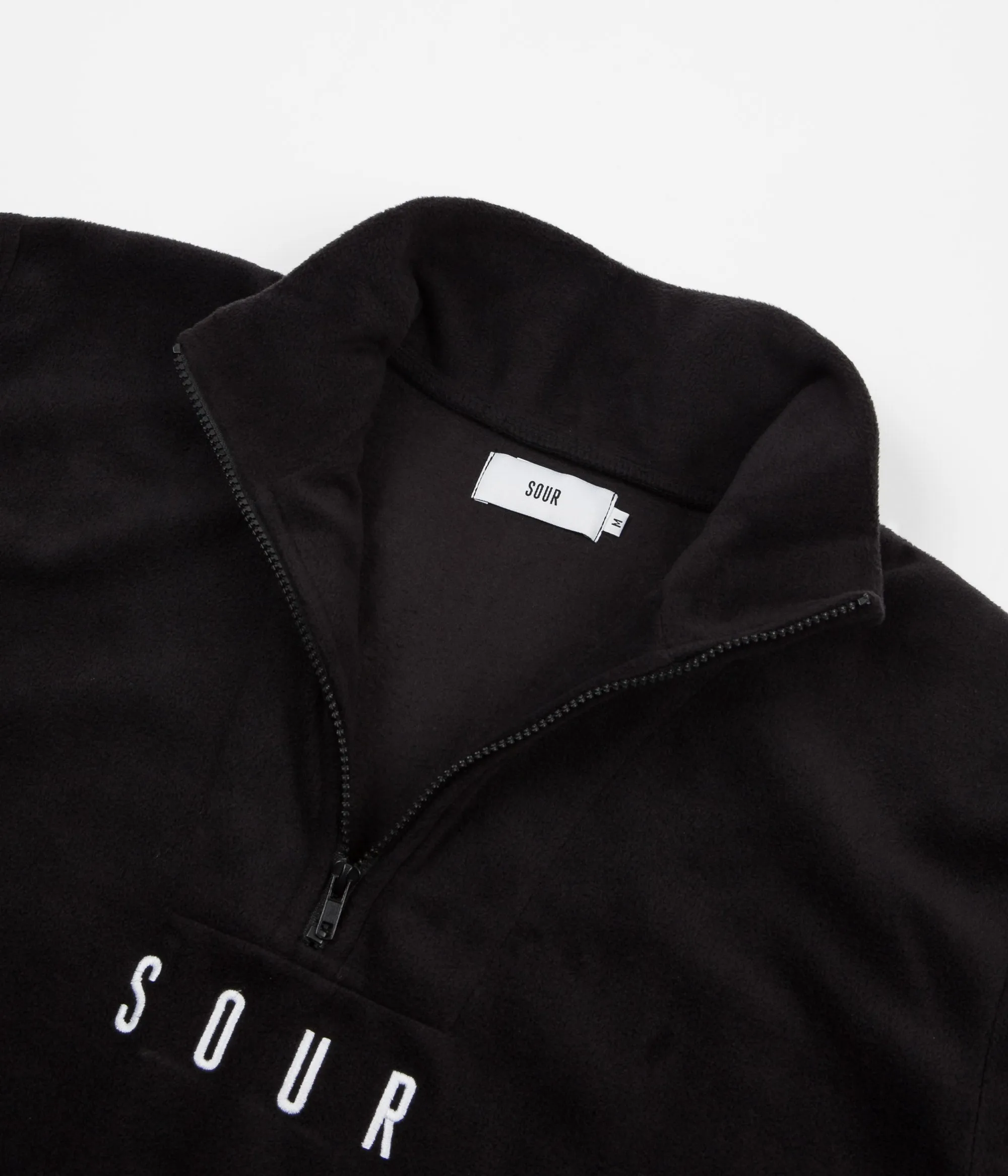 Sour Skateboards 1/4 Fleece Sweatshirt - Black