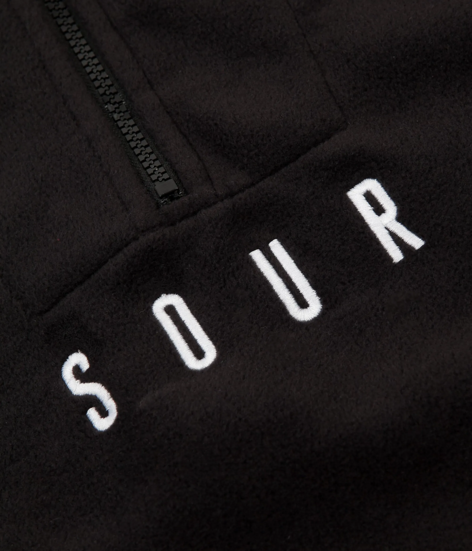 Sour Skateboards 1/4 Fleece Sweatshirt - Black