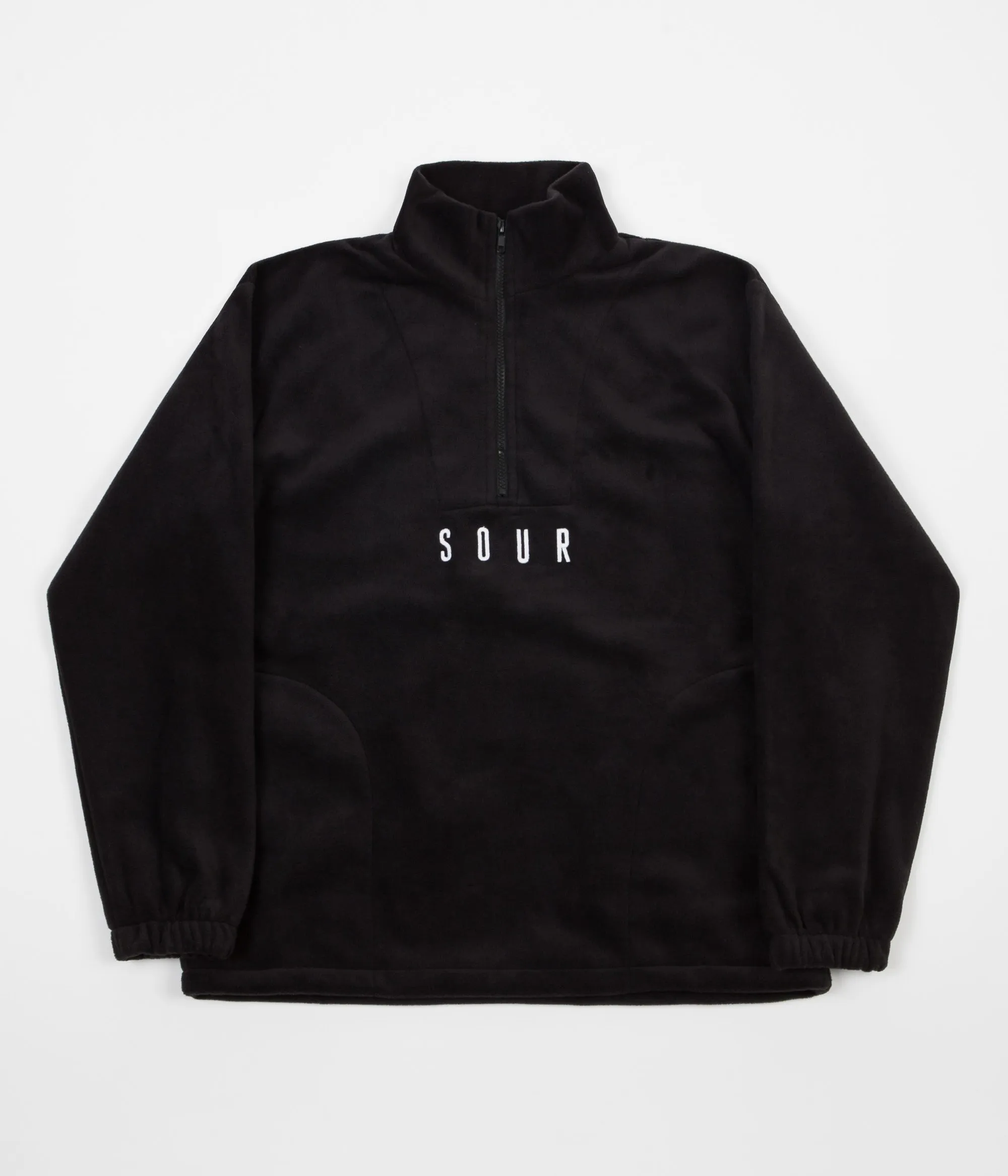 Sour Skateboards 1/4 Fleece Sweatshirt - Black