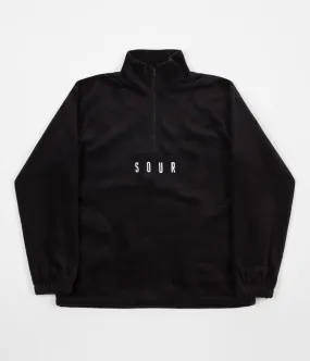 Sour Skateboards 1/4 Fleece Sweatshirt - Black