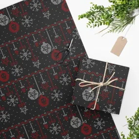 Spooky Christmas Ornaments Gift Wrapping Paper