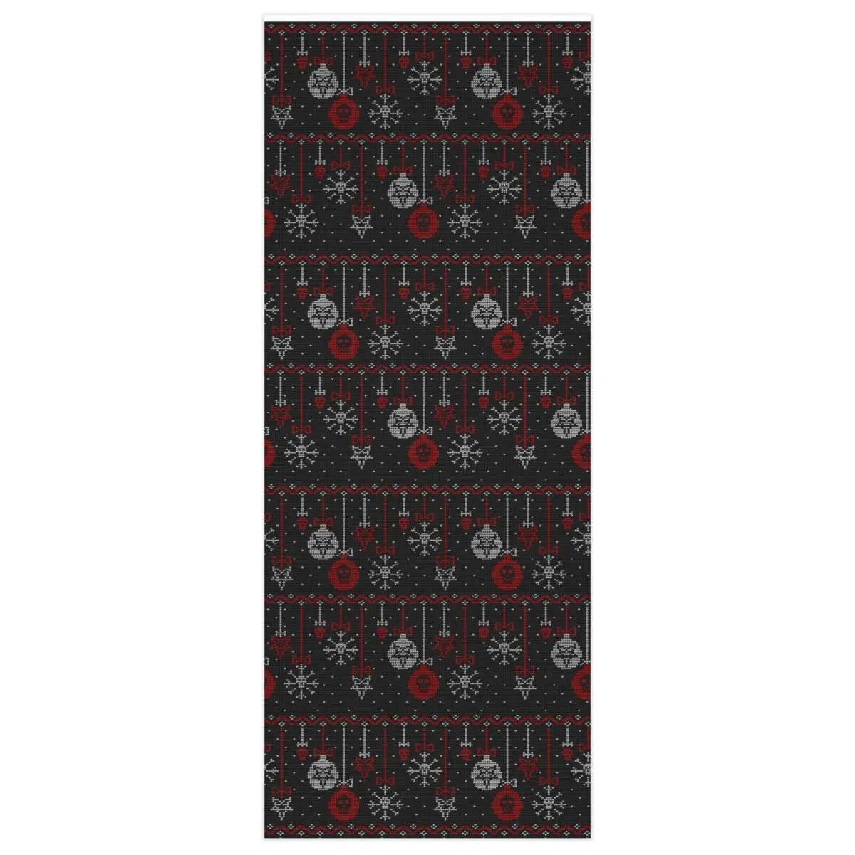 Spooky Christmas Ornaments Gift Wrapping Paper