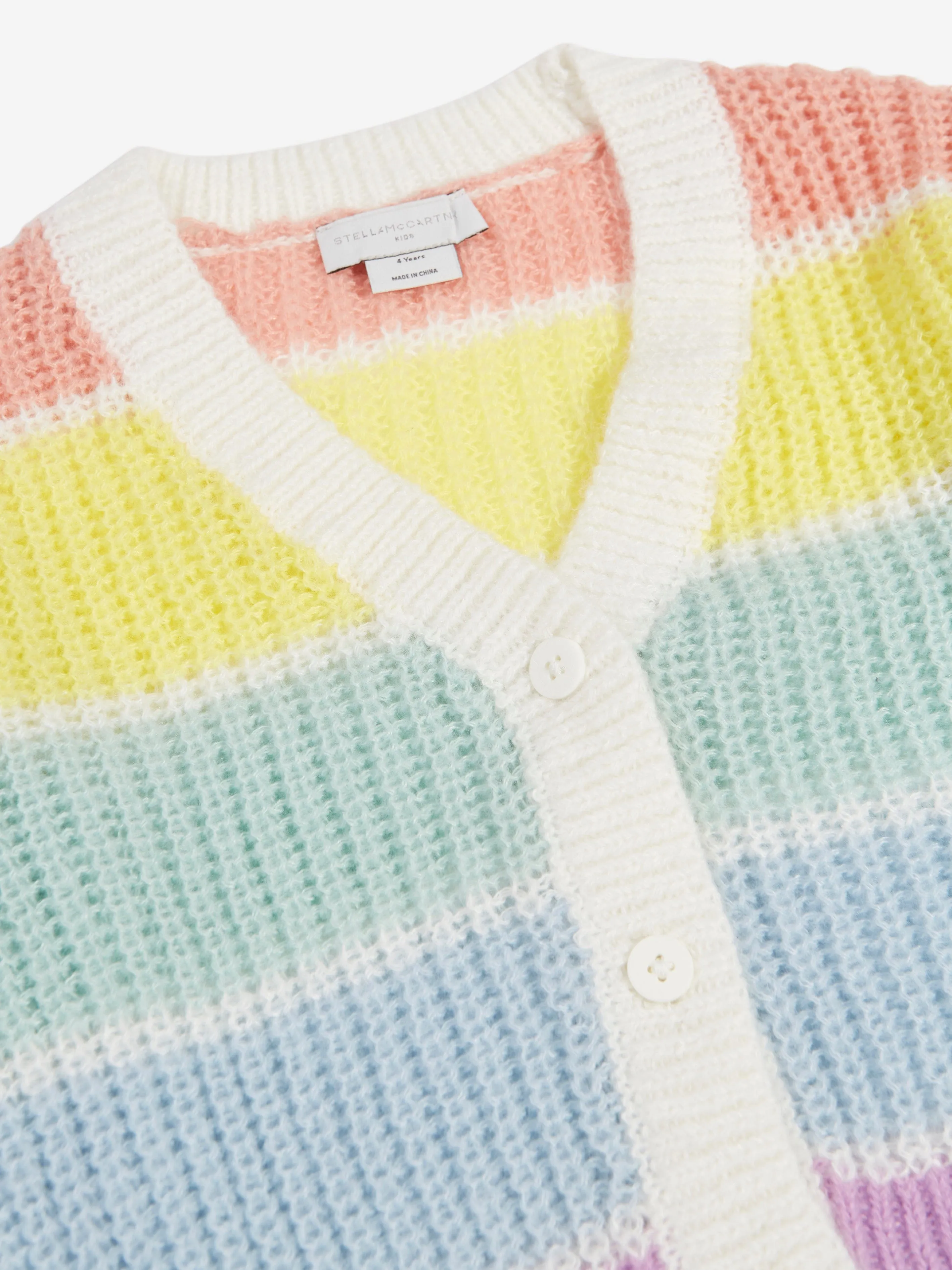 Stella McCartney Girls Knitted Cardigan in Multicolour