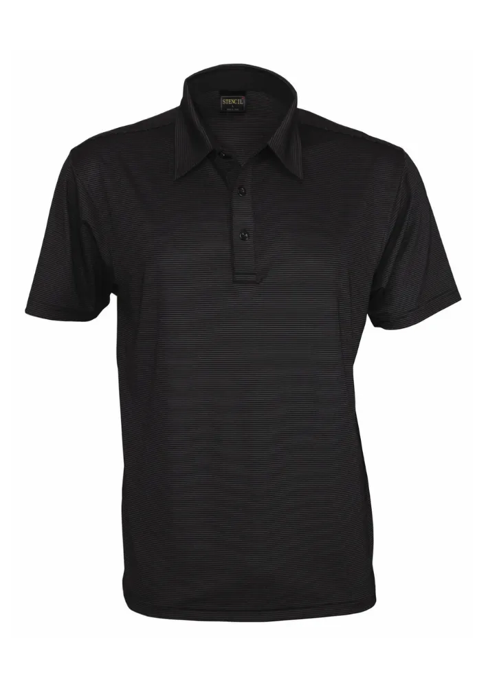 Stencil Silvertech men's polo