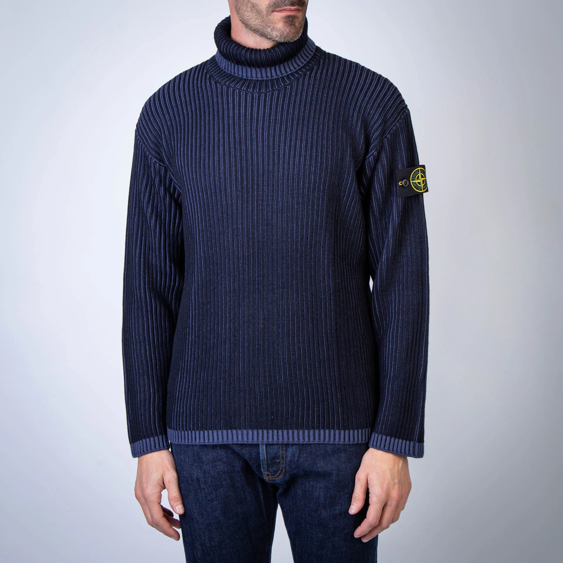 STONE ISLAND SWEATER 8115551C1 V0020 BLUE