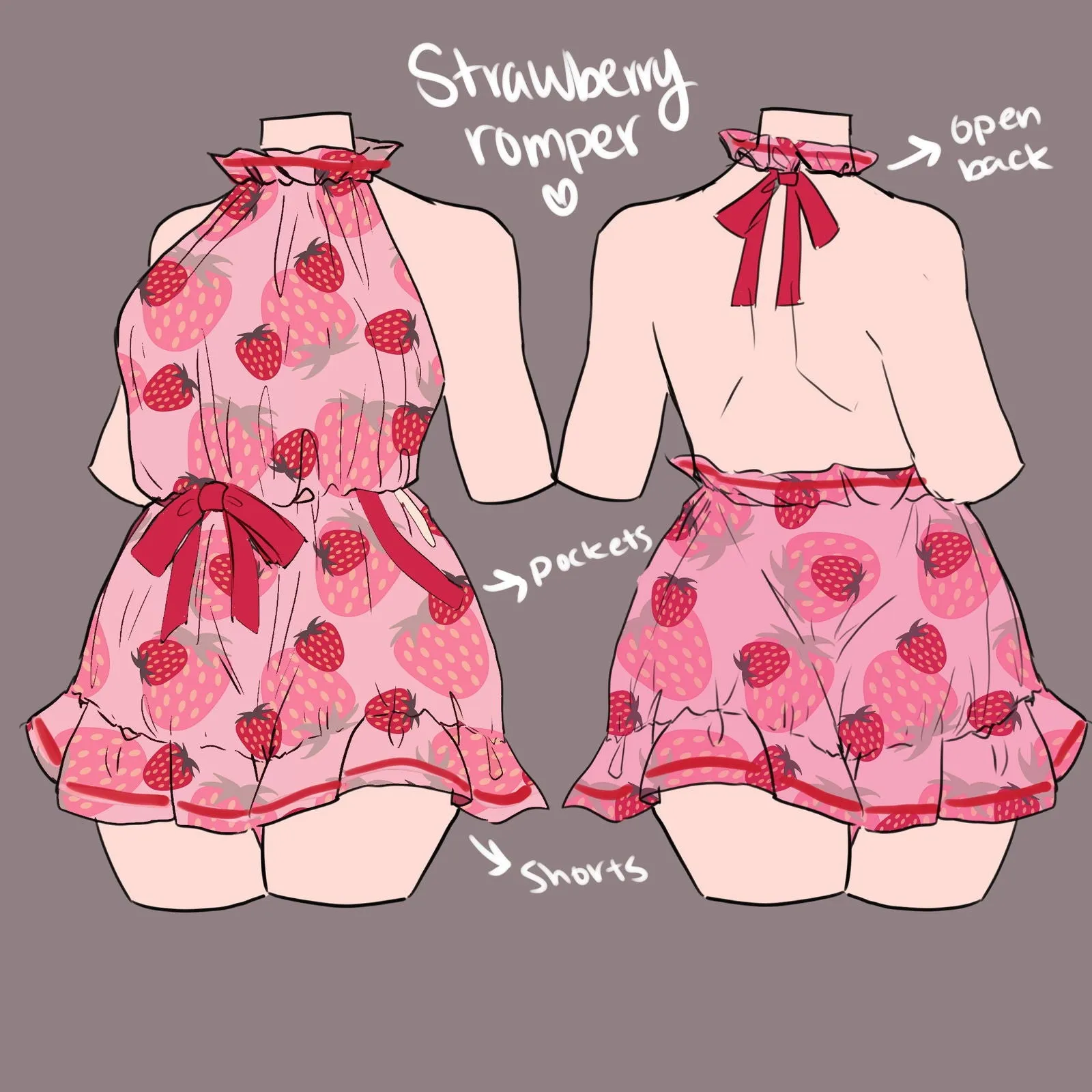 Strawberry Romper