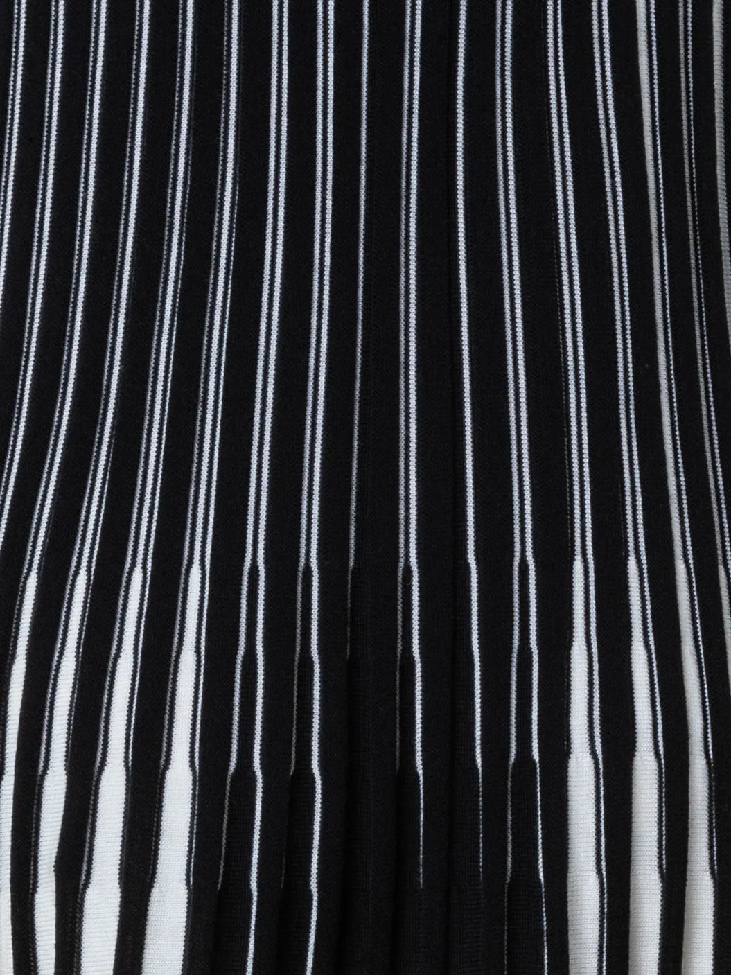 Structured Stripes Merino Wool Dress