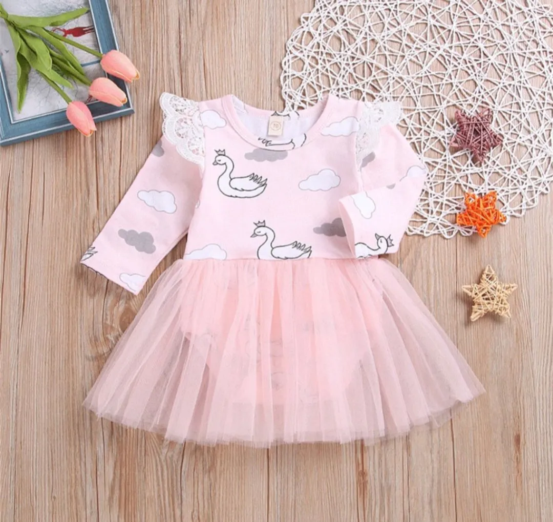 Swan Romper with Romantic Tutu #1000272