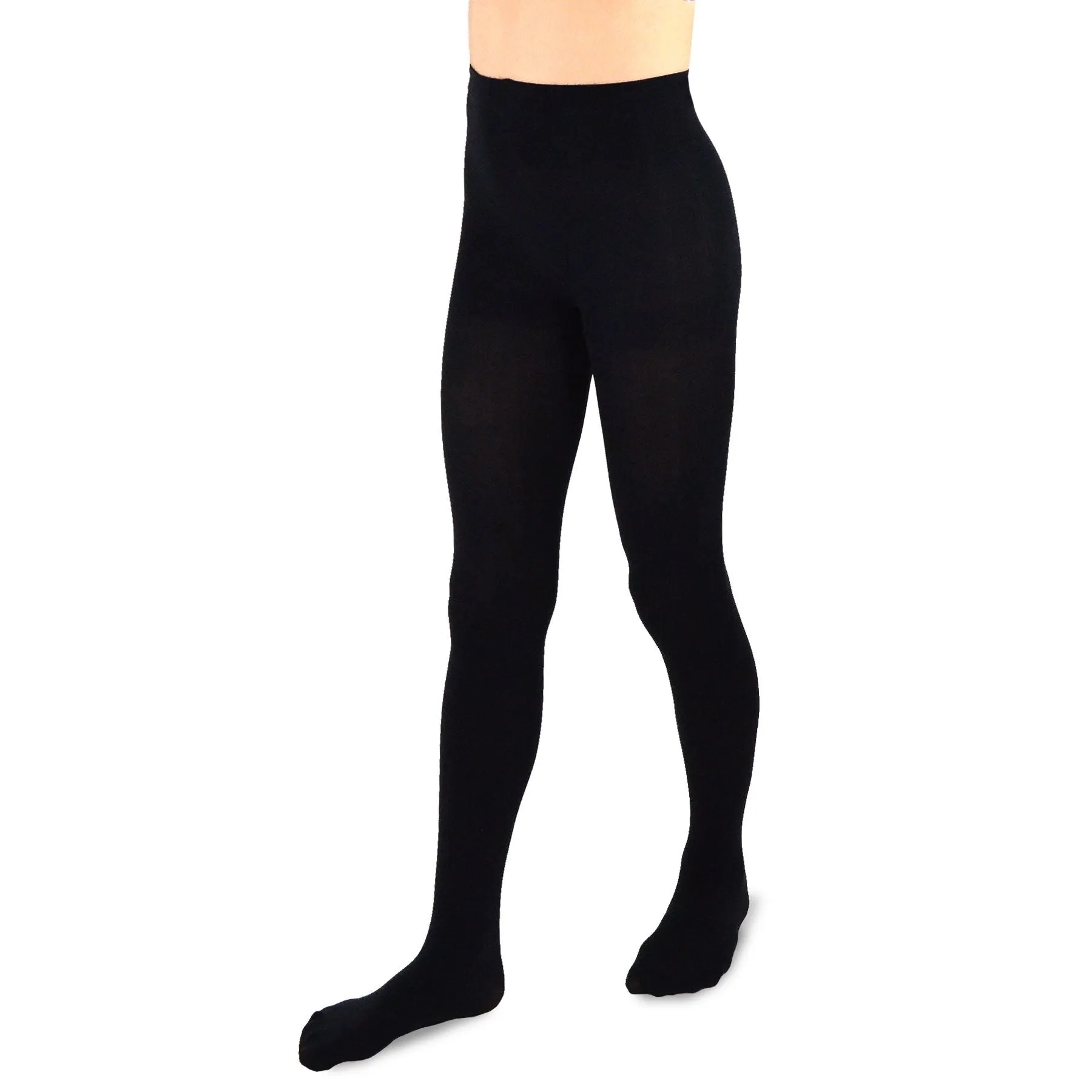 TeeHee Socks Kid's Casual Microfiber Tights Black 3-Pack (T1611)