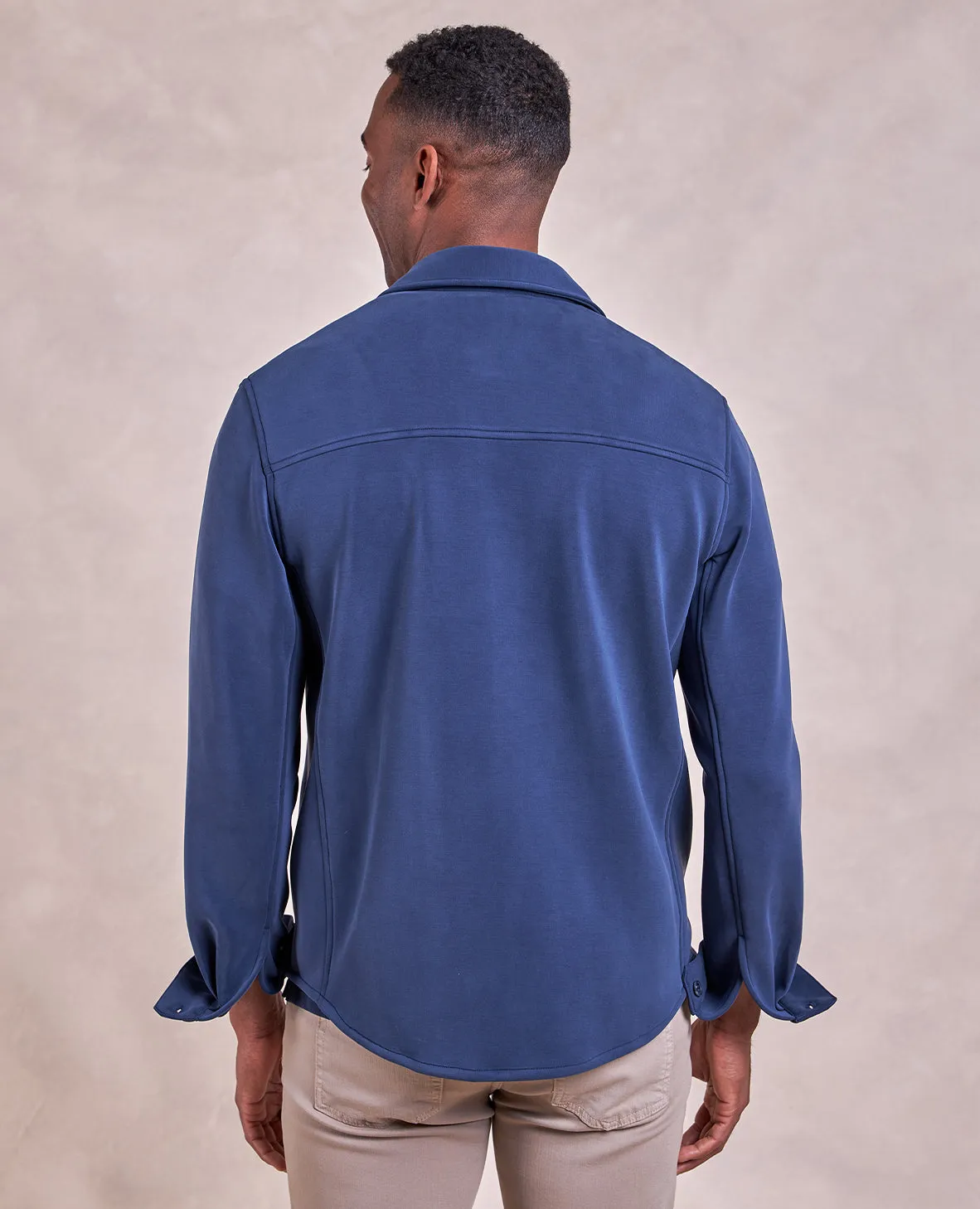 The Noah - Double Knit Chore Coat - Blue Bay