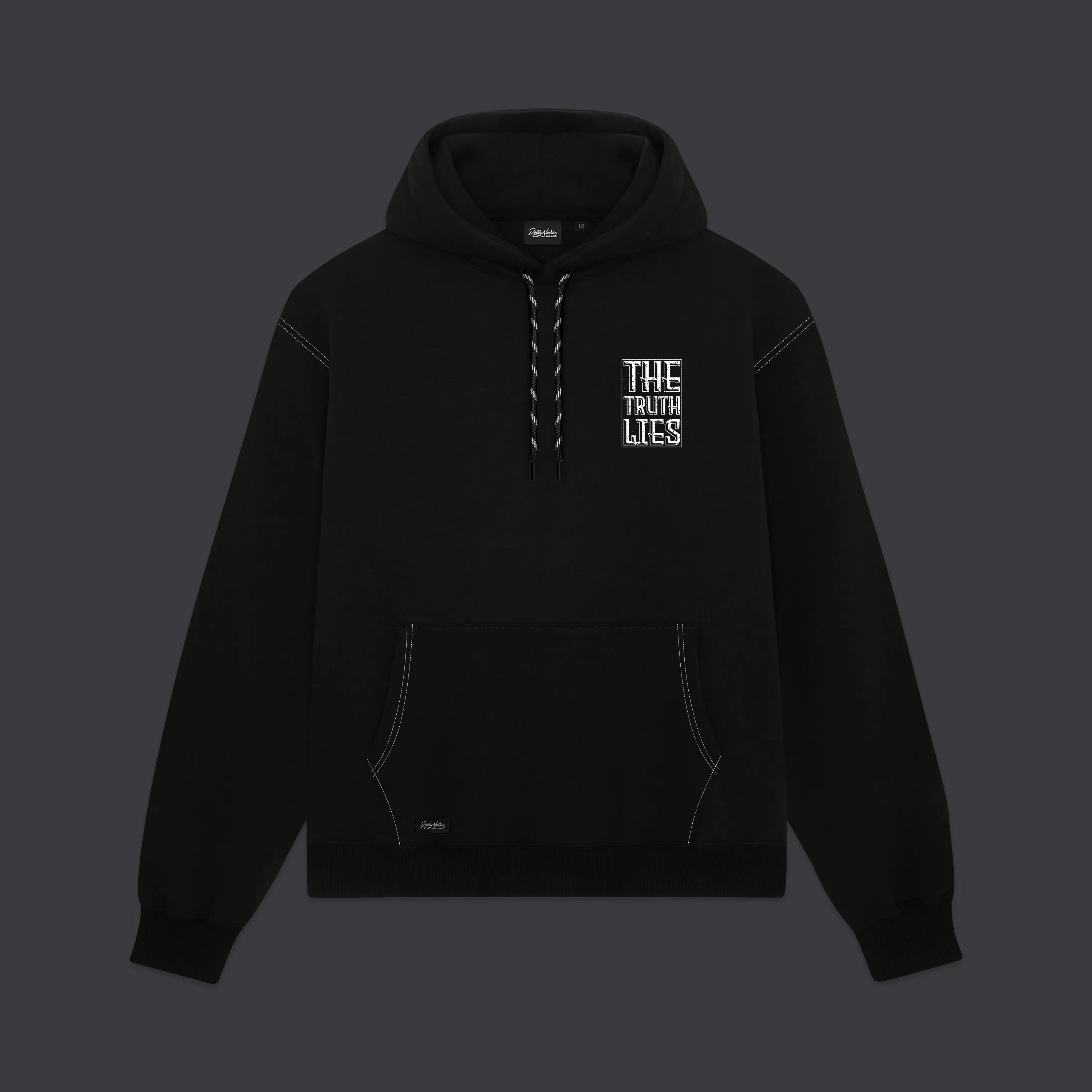 THE TRUTH LIES Hoodie Black