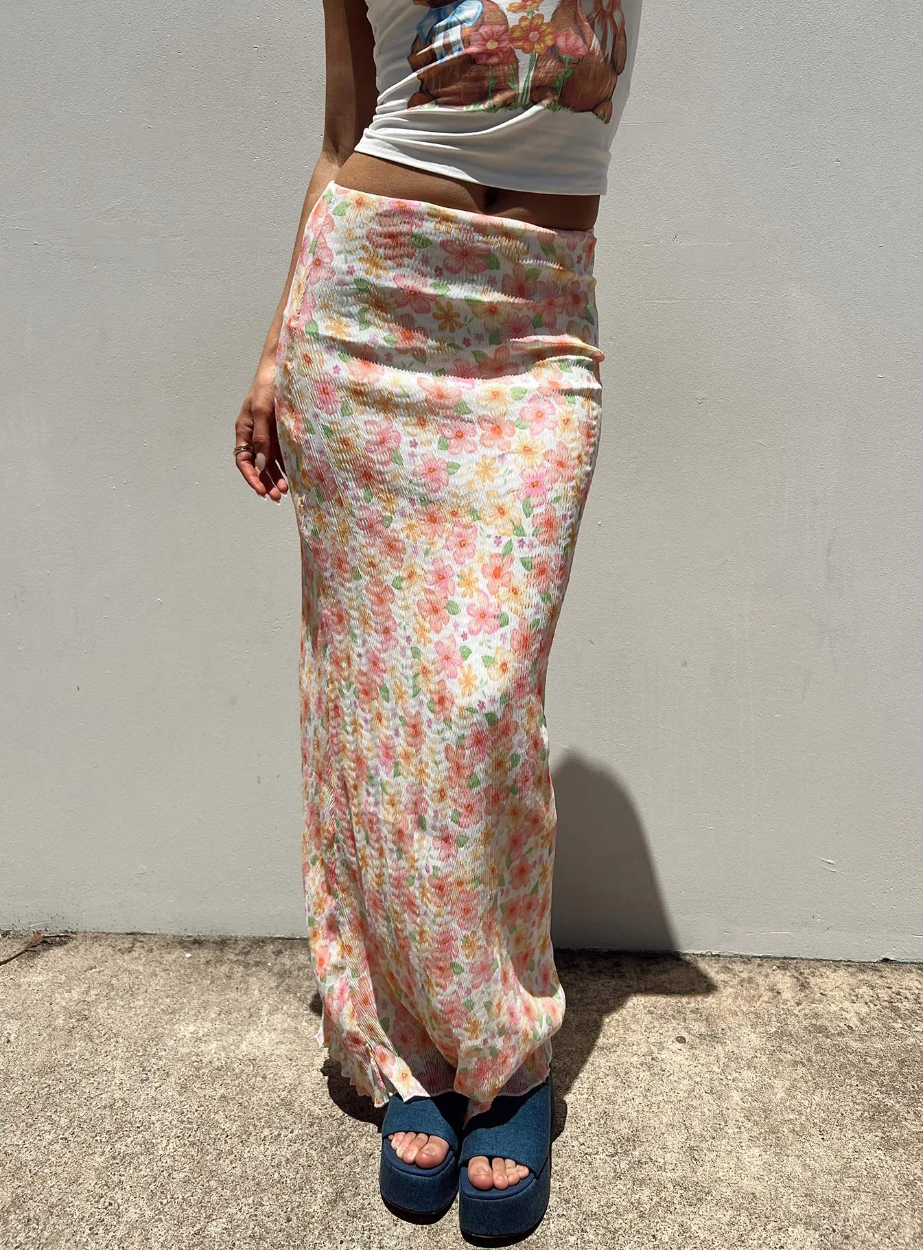 Tiarna Maxi Skirt White