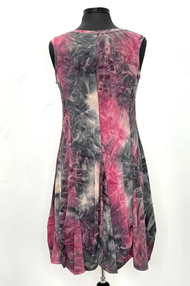 Tie Dye Sleeveless Pull Over Bubble Dress