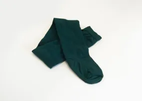 Tights - Green Cotton - Junior Sizes