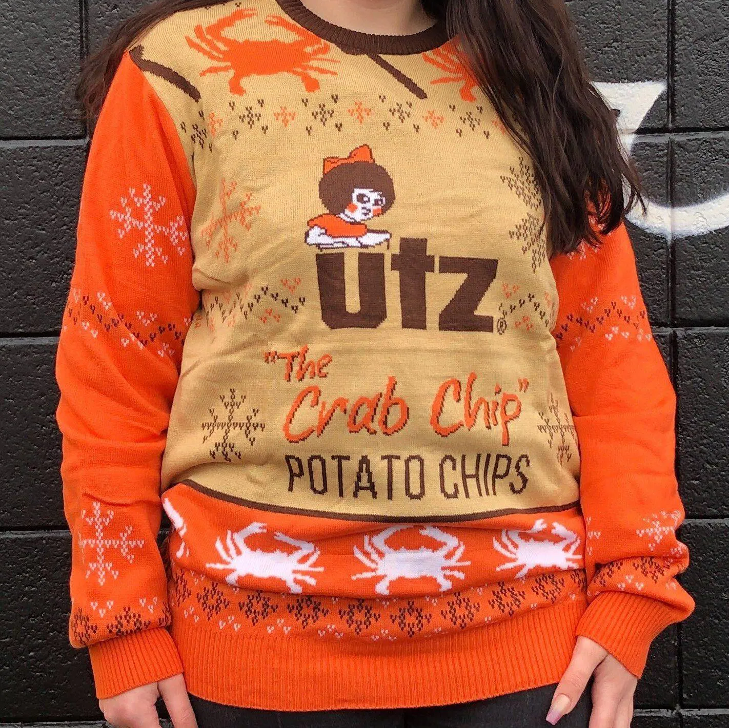 Utz Crab Chips / Knit Sweater