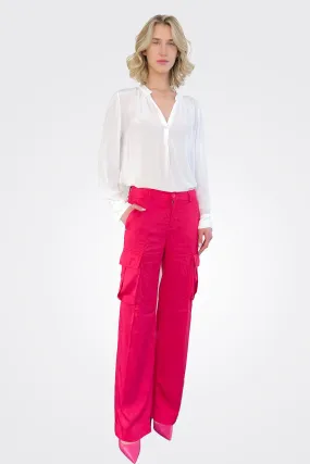 Victoria Cargo Pant - Fuchsia