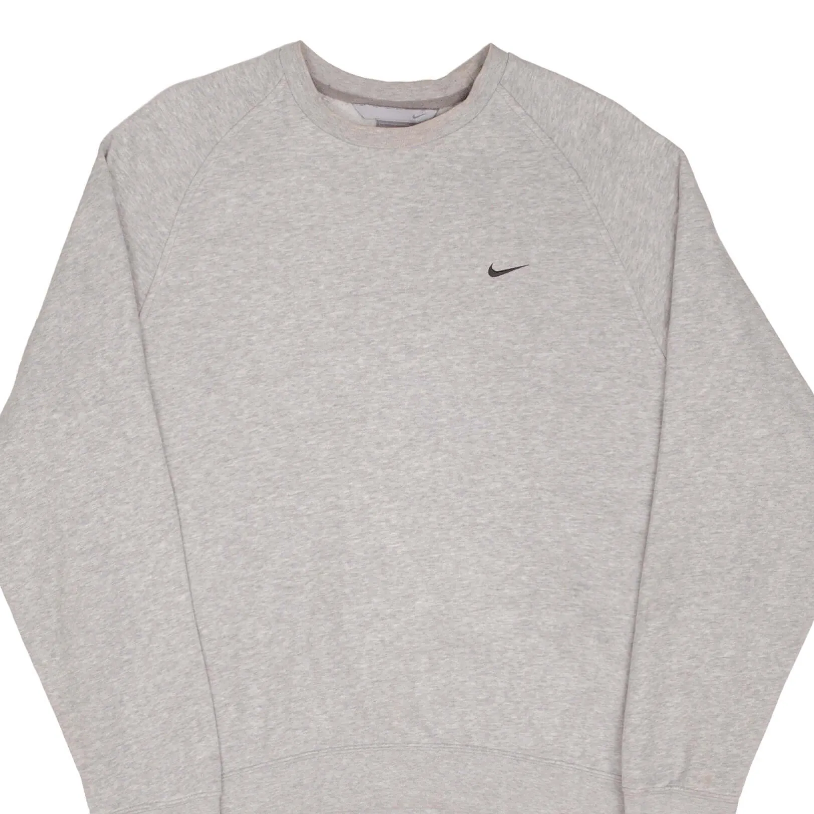 VINTAGE NIKE CLASSIC SWOOSH GRAY SWEATSHIRT 2000S SIZE LARGE