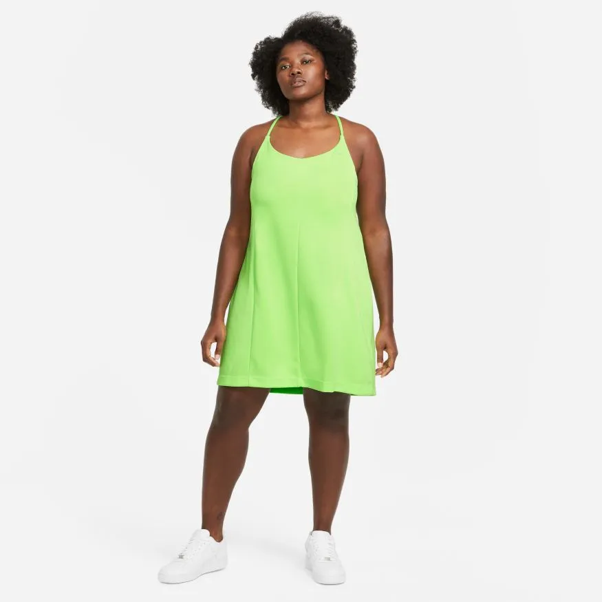 W NSW ICON CLASH DRESS "LIME GLOW"