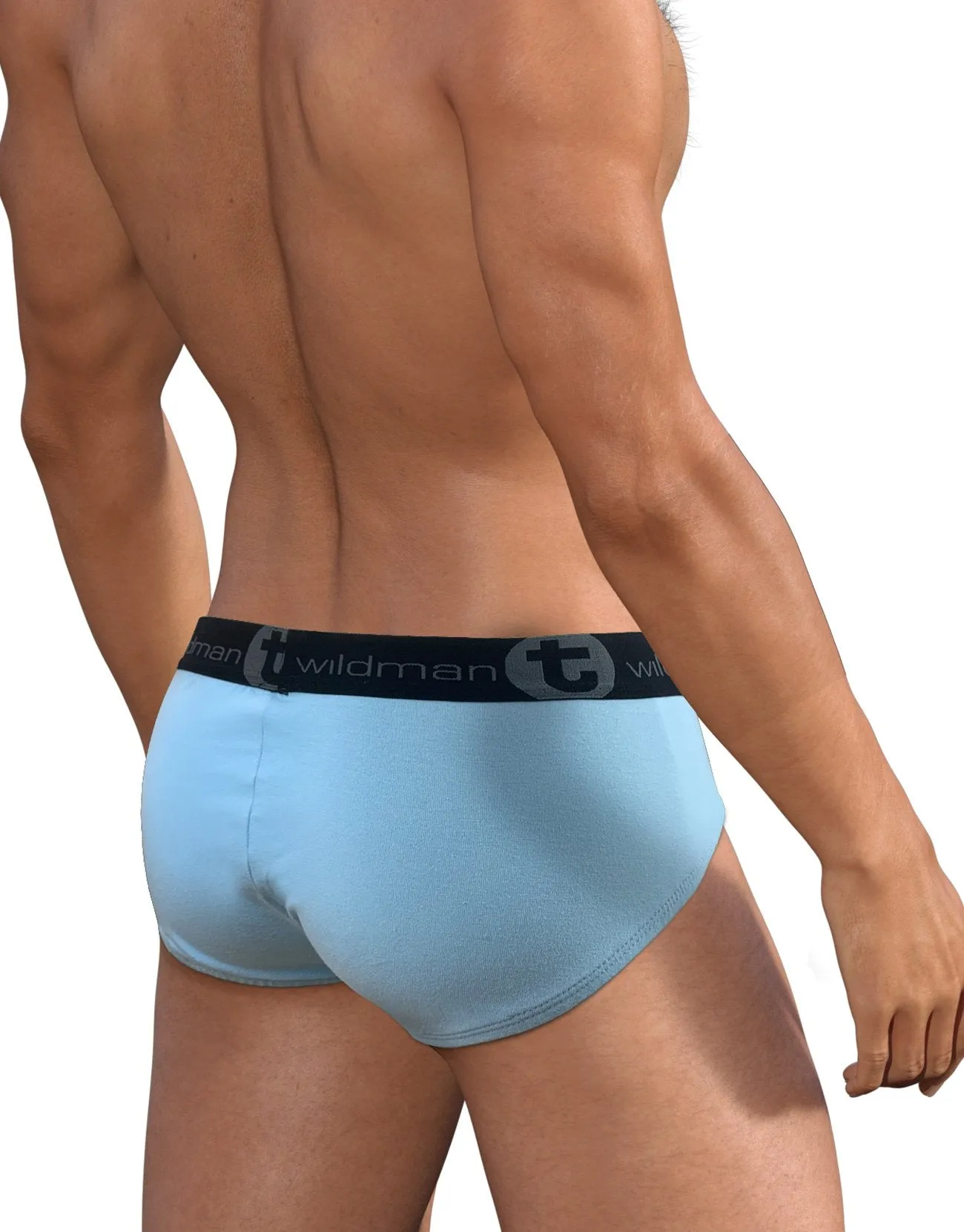 WildmanT Big Boy Pouch Brief Light Blue