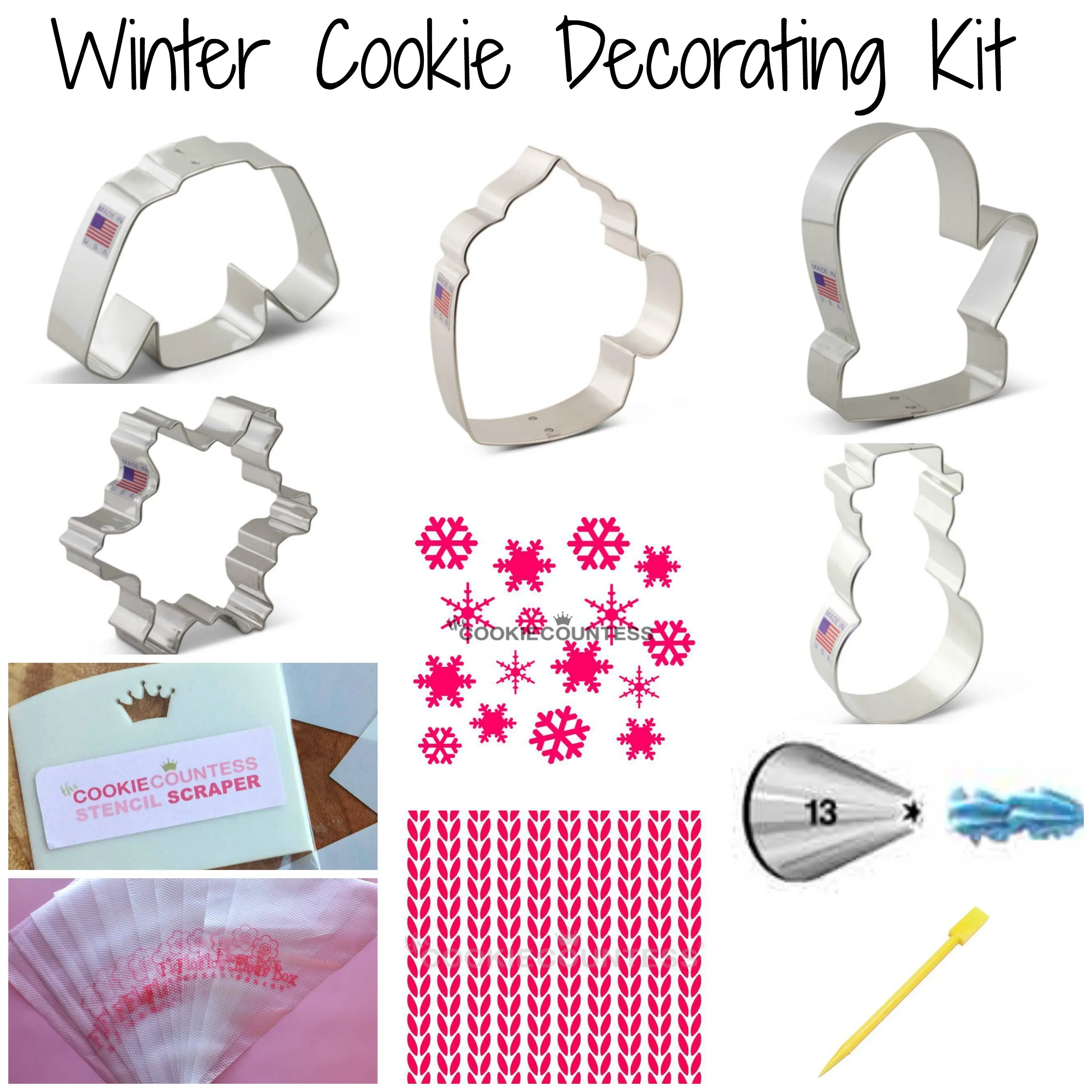 Winter Cookie Decorating Kit