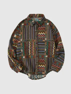 WLS Wavy Line Long Sleeve Shirt