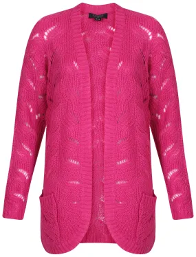 Womens Amara Reya Lilac Cardigan in pink