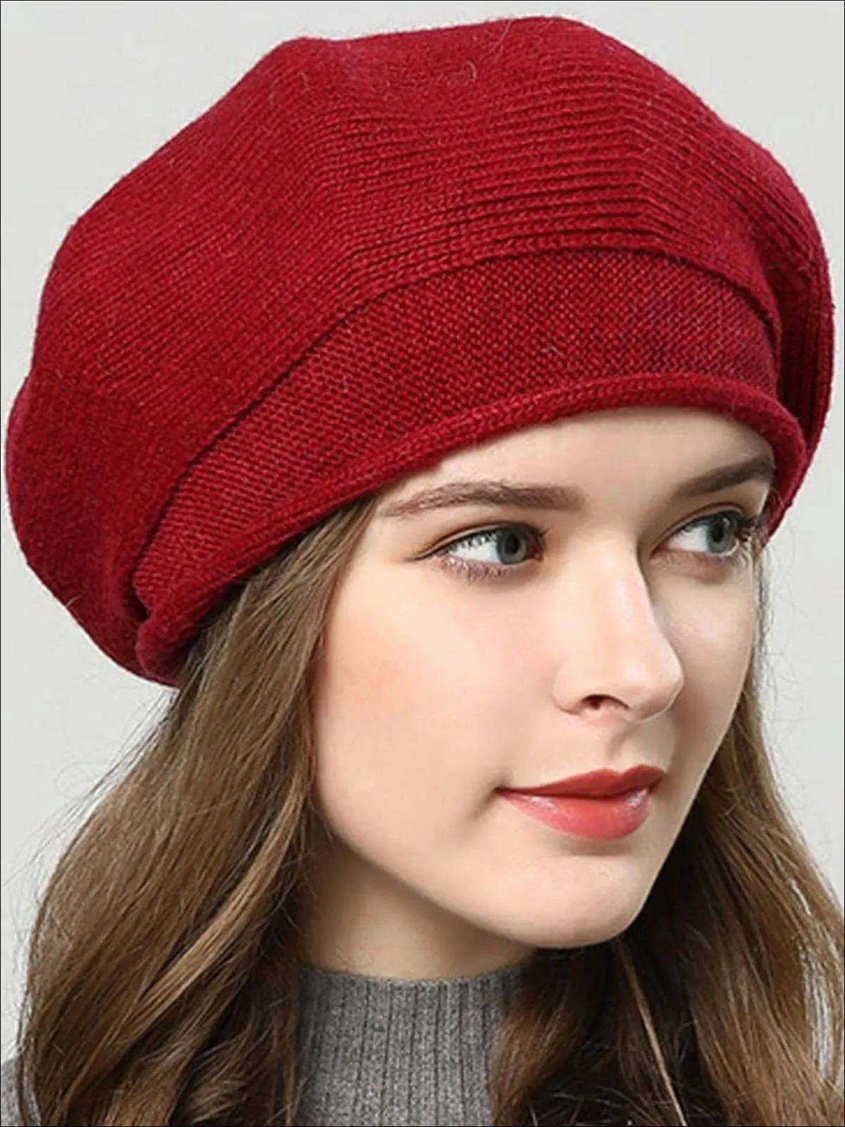 Women's Fall Knit Fashion Beret Cap