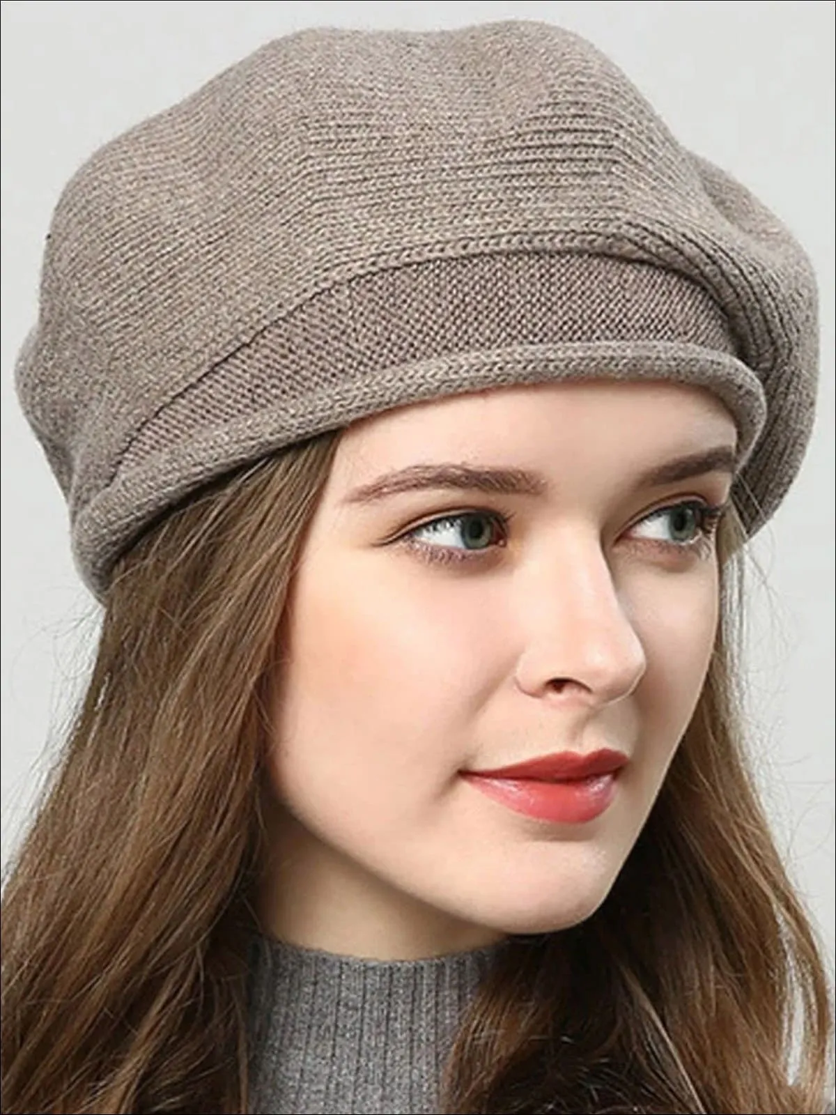 Women's Fall Knit Fashion Beret Cap