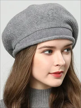 Women's Fall Knit Fashion Beret Cap