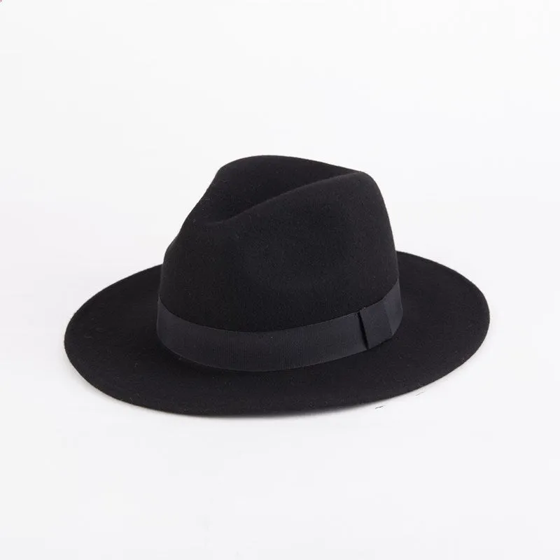 Woolen Men's Felt Hat British Style Jazz Hat