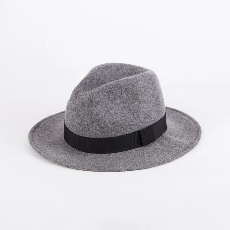 Woolen Men's Felt Hat British Style Jazz Hat