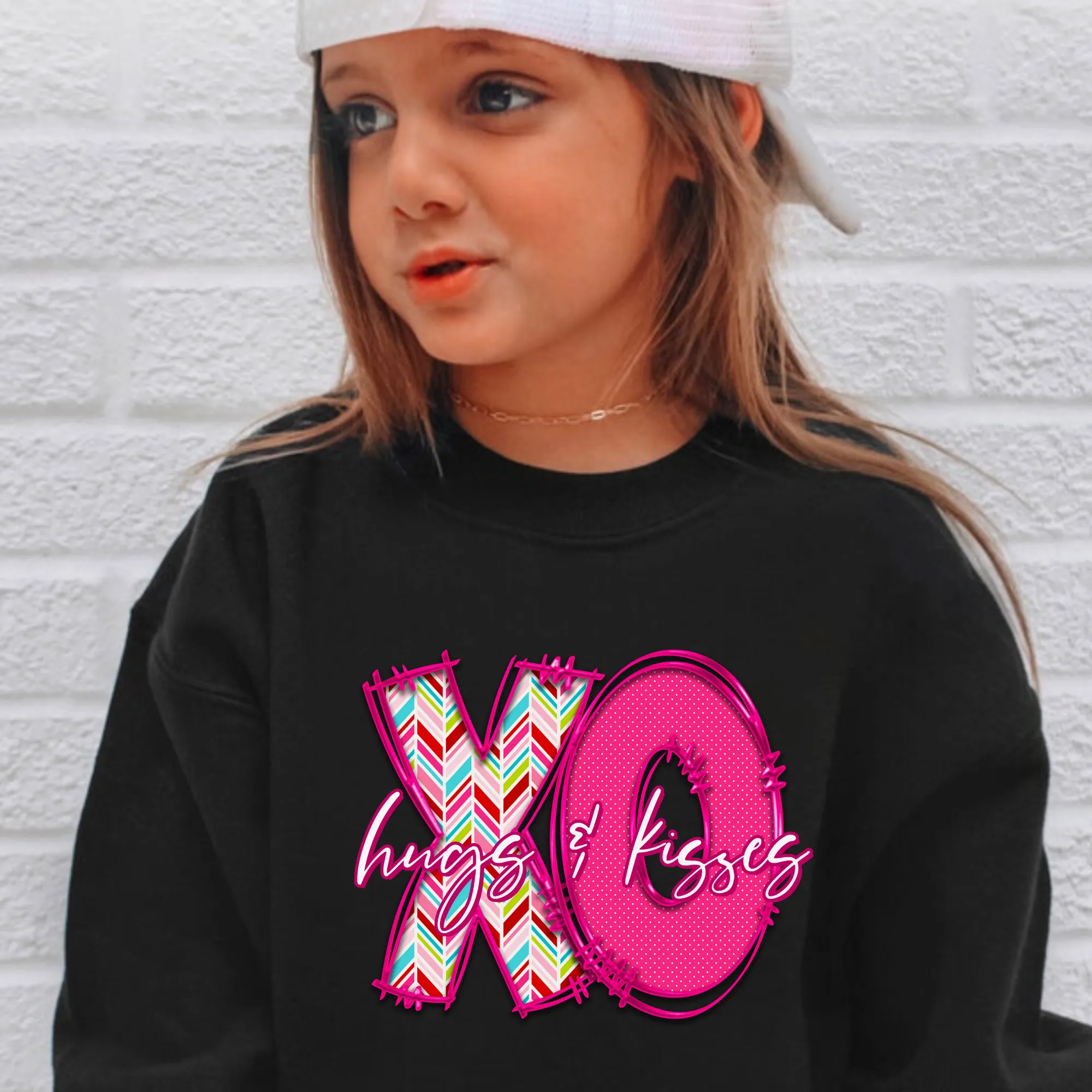 XO Hugs and Kisses Sweatshirt for Girls