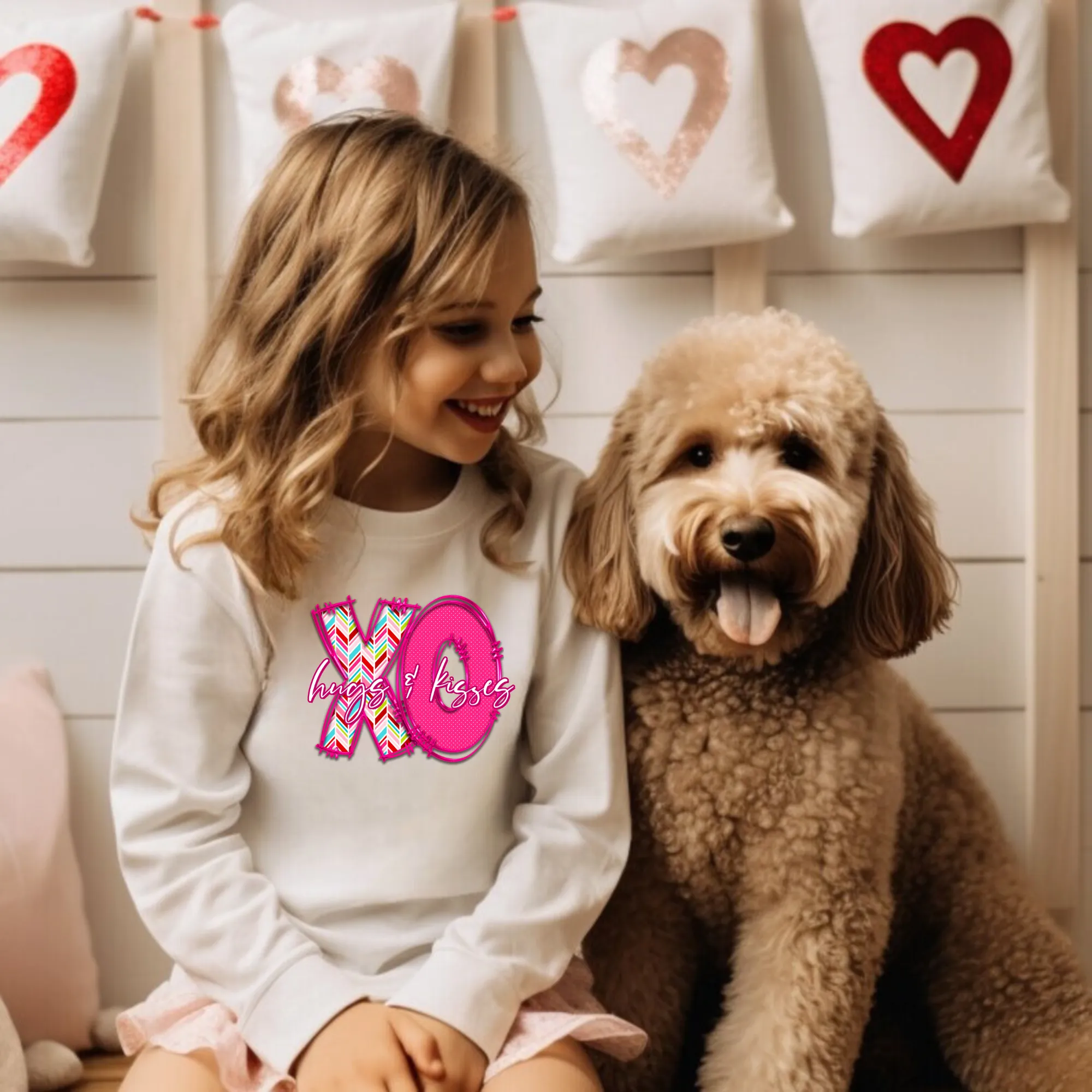 XO Hugs and Kisses Sweatshirt for Girls