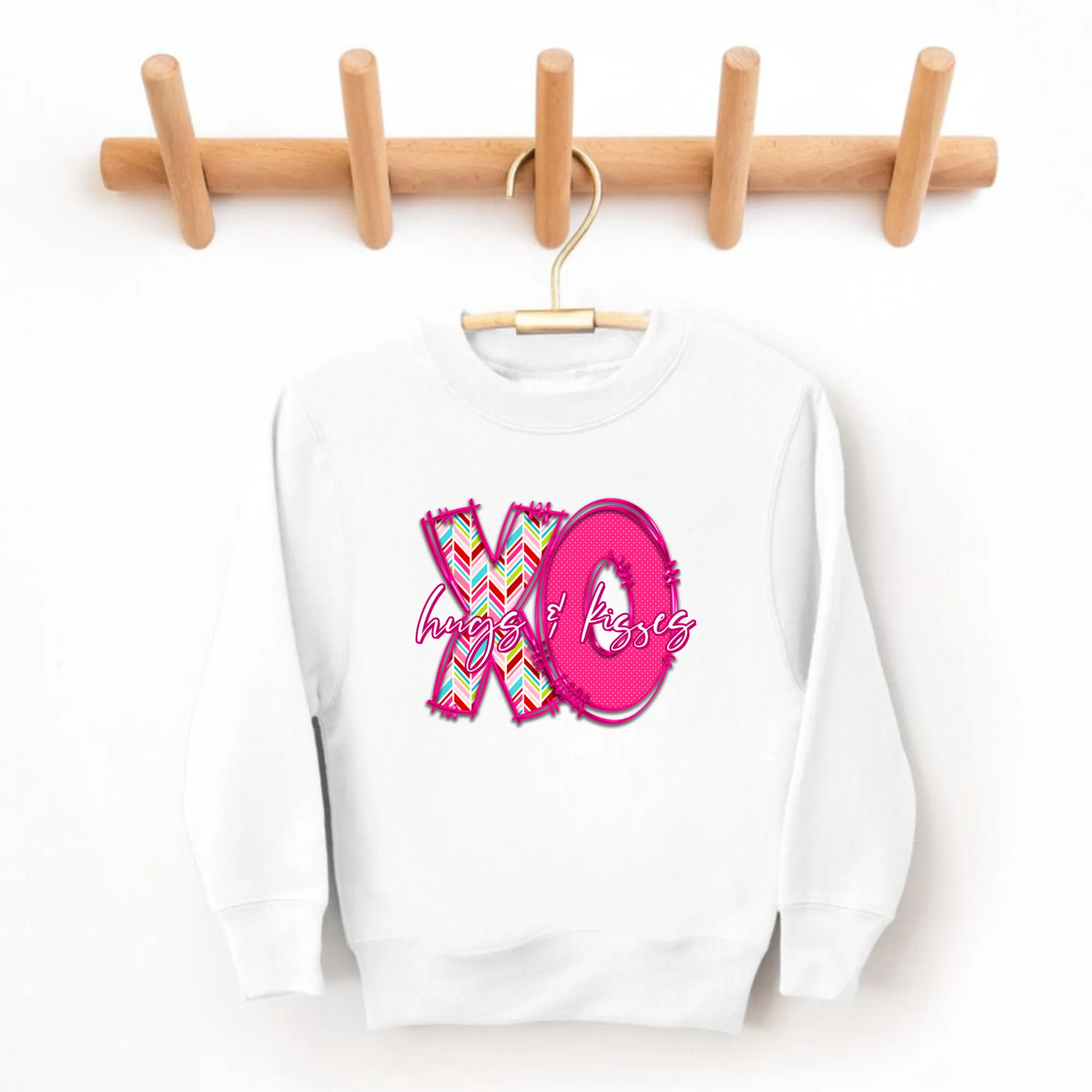 XO Hugs and Kisses Sweatshirt for Girls