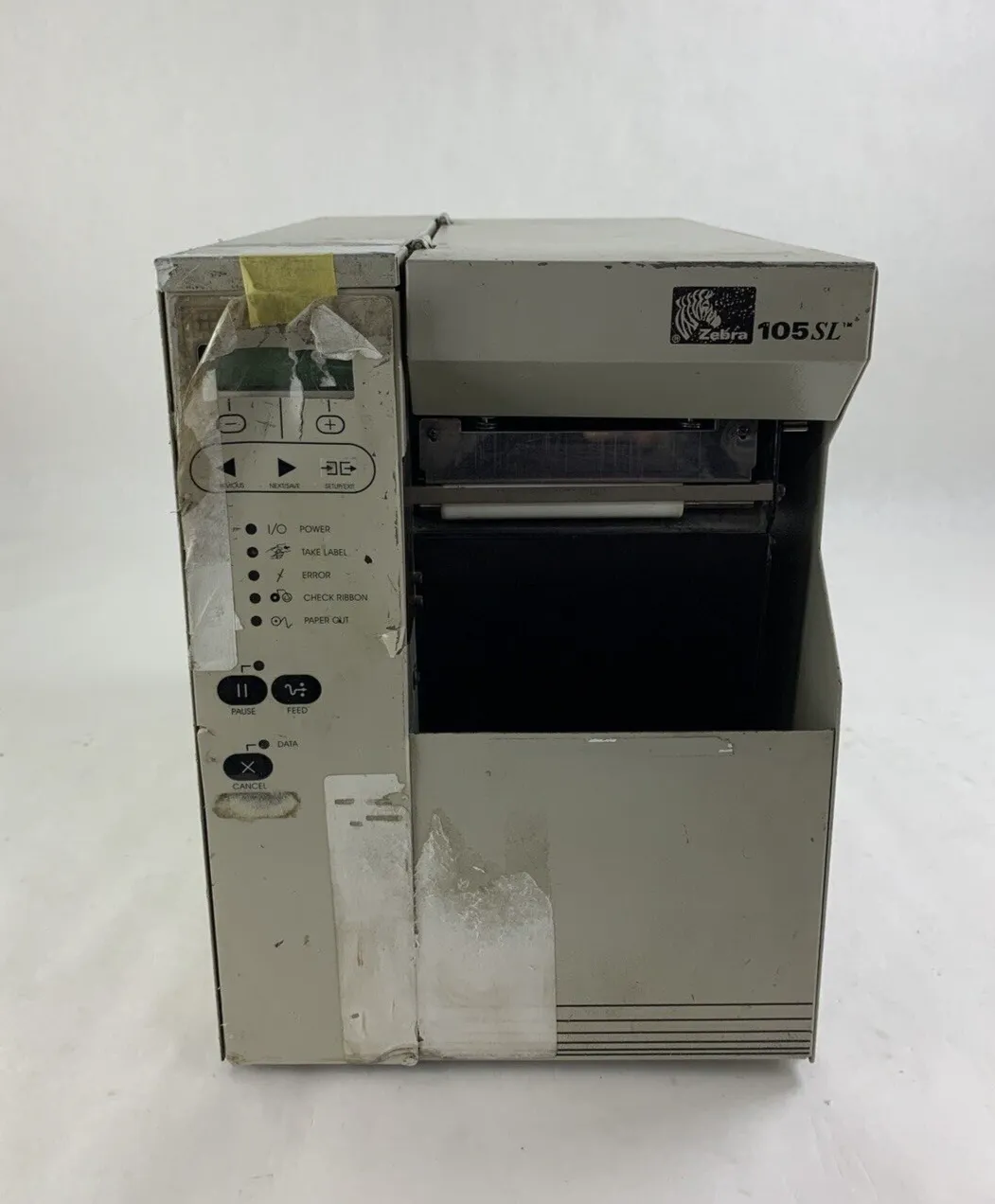 Zebra 105SL Label Printer Tested and For Parts and Repair