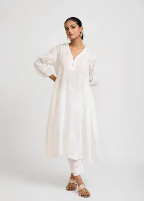 Zinnia White Kurta